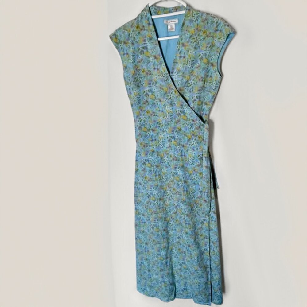 Tommy Bahama Size 4 Silk Wrap Dress